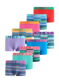 next Boxershorts Herren Gr&ouml;&szlig;e L opal / cyanblau / grasgr&uuml;n / flieder / pink / orangerot