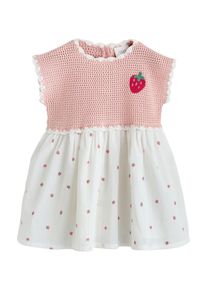 next Kleid M&auml;dchen Gr&ouml;&szlig;e 68 gr&uuml;n / rosa / rot / wei&szlig;