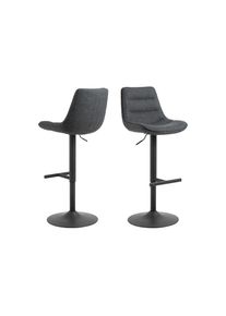 AC Design, AC Design Barhocker &raquo;Adisa 2 St&uuml;ck, 47 x 95 cm&laquo;, dunkelgrau, B/H/T: 47 cm x 95 cm x 52,5 cm