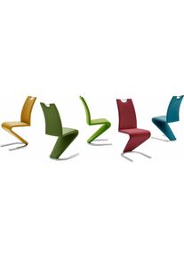 MCA furniture, MCA furniture Freischwinger &raquo;Amado, TOPSELLER!&laquo; (Set) 2 Stk.2er-, 4er-, 6er-Set, Stuhl belastbar bis 120 Kg, petrol, chrom, B/H/T: 45 
