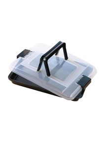 Kaiser, Auflaufform &raquo;Eckig&laquo; Metall, schwarz, transparent, Metall, B/H/L/T: 29 cm x 42 cm