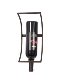 AMBIENTE HAUS, Flaschenhalter &raquo;Flaschenst&auml;nder zum h&auml;ngen 29cm&laquo;, antikbraun, Schmiedeeisen
