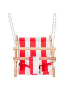 Happy People, Babyschaukelsitz, holz, rot, wei&szlig;, Massivholz, bis 50 kg