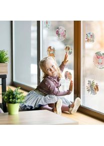 Komar, Fensterdekoration &raquo;Enchanted Forest&laquo;, bunt, Materialmix