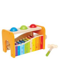 HAPE, Spielzeug-Musikinstrument &raquo;Xylophon&laquo; Xylophon und Hammerspiel, bunt, Einheitsgr&ouml;&szlig;e, Spielzeug-Musikinstrument