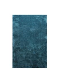 Homie Living, Teppich &raquo;Pisa&laquo; rund 25 mm H&ouml;he Hochflor, Microfaser, uni, weich, Shaggy, Wohnzimmer, Schlafzimmer, petrol t&uuml;rkis, Polyester, 25 mm