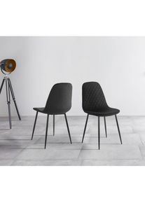 Hela, Hela Esszimmerstuhl &raquo;Sabrina&laquo; (Set) 2 Stk.2 und 4 St&uuml;ck, K&uuml;chenstuhl, schwarz, schwarz, 100% Polyester, B/H/T: 58 cm x 83 cm x 61 cm