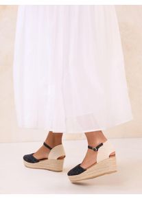 Lipsy Espadrilles Damen Gr&ouml;&szlig;e 40/40.5 beige / schwarz