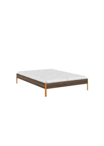 Karup Design, Bettgestell &raquo;CORE BED Bodenbett, Holzrahmen, Futonbett, Jugendbett, Holzbett&laquo; Massivholzbett mit Lattenrost, Kiefer massiv, Doppelbett 