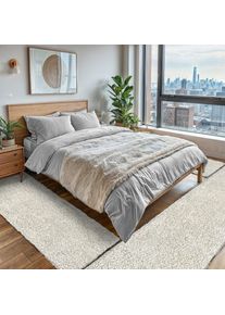 Goodproduct, GOODproduct Teppich &raquo;Banji&laquo; rechteckig 37 mm H&ouml;he Uni Farben, weich und flauschig, auch als L&auml;ufer & in rund erh&auml;ltlich, creme, 