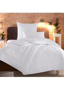 Goodproduct, GOODproduct Microfaserbettdecke + Kopfkissen &raquo;Baca, 2-tlg. Bettdecke 135x200 oder155x220 cm mit Kissen 80x80 cm&laquo; Set Bettdecke & Kissen 