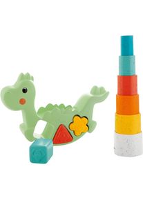 Chicco, Lernspielzeug &raquo;2 In 1 Schaukeldino&laquo; teilweise aus recyceltem Material; Made in Europe, bunt, Einheitsgr&ouml;&szlig;e, Lernspielzeug