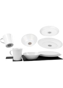 Silwy Magnetic System, silwy MAGNETIC SYSTEM Kombiservice, wei&szlig;, Porzellan