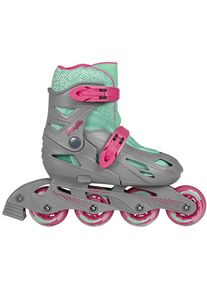 Playlife, Inlineskates &raquo;Riddler Graphite Grey&laquo;, grau, pink, t&uuml;rkis, 39/42 (bis 60 kg), Inlineskates