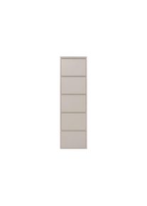 KARE Design, Schuhschrank &raquo;Caruso 5-er, 50 x 170 cm&laquo;, cr&egrave;me, Metall, B/H/T: 50 cm x 170 cm x 14 cm