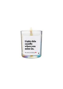 Ackerman Duftkerze &raquo;ChattyCandles Light this candle when you miss us 6,7 x 8 cm&laquo;, bunt