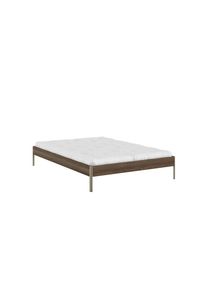 Karup Design, Bettgestell &raquo;CORE BED Bodenbett, Holzrahmen, Futonbett, Jugendbett, Holzbett&laquo; Massivholzbett mit Lattenrost, Kiefer massiv, Doppelbett 