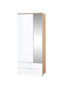 Germania, Germania Garderobenschrank &raquo;GW-Telde&laquo;, navarra, eiche, nachbildung, wei&szlig;, braun