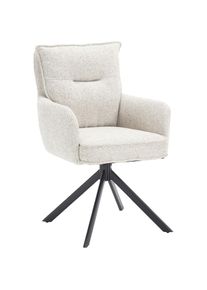 Salesfever, Salesfever Esszimmerstuhl &raquo;Austin - Armlehnstuhl mit hochwertiger Taschenfederkern-Polsterung&laquo; () 1 Stk.Esszimmersessel: 360&deg; Drehfunktion