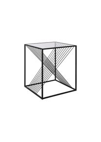 Eglo, Eglo Beistelltisch &raquo;Otawara &Oslash; 45.5 x 55 cm Schwarz&laquo;, schwarz, B/H/T: 45 cm x 55 cm x 45 cm