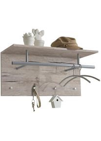 FMD, FMD Garderobenpaneel &raquo;Spot&laquo;, sandeichefarben, Holzwerkstoff, B/H/T: 72 cm x 35 cm x 29,5 cm