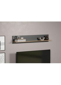 Inosign, Inosign Wandboard &raquo;Estepona&laquo; 1 Stk. tlg. Wandboard mit Ablage - (B/T/H) 150/18/25 cm, anthrazit und eichefarben, FSC -zertifizierter 