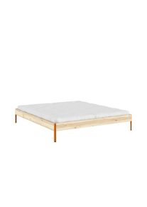 Karup Design, Bettgestell &raquo;CORE BED Bodenbett, Holzrahmen, Futonbett, Jugendbett, Holzbett&laquo; Massivholzbett mit Lattenrost, Kiefer massiv, Doppelbett 
