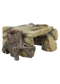 Trixie, Trixie Aquariendeko &raquo;Felsplateau mit Baumstamm 25 cm&laquo;, wei&szlig;, neutral, B/H/T: 25 cm