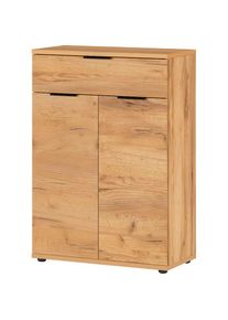 Germania, Germania Schuhschrank &raquo;GW-Fremont Schuhschrank&laquo; mit verstellbaren Einlegeb&ouml;den, navarra, eiche, nachbildung, Holzwerkstoff, B/H/T: 75 cm x 