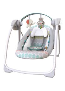 Bright Starts, Babywippe &raquo;Whimsical Wild Portable Swing&laquo; bis 9 kg mit Sound-Effekt, grau, Einheitsgr&ouml;&szlig;e, Babywippe