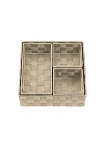 DIAQUA, DIAQUA Aufbewahrungskorb, natur, Polypropylen (PP), B/H/T: 26 cm x 8 cm x 26 cm &Oslash; 12 cm