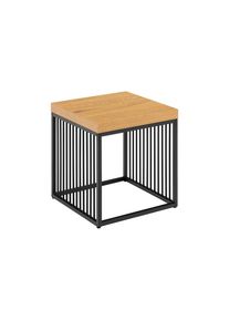 AC Design, AC Design Beistelltisch &raquo;Strington 40 x 40 x 42 cm&laquo;, braun, schwarz, B/H/T: 40 cm x 42 cm x 40 cm