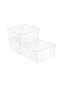 Rotho, Rotho Aufbewahrungsbox &raquo;ARCO 3 tlg.&laquo;, transparent, Polypropylen