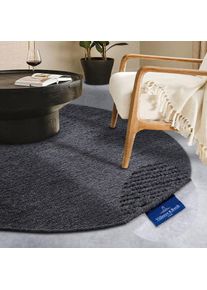 Villeroy & Boch Villeroy & Boch, Wollteppich &raquo;Francois&laquo; rechteckig 7 mm H&ouml;he in rund, oval, L&auml;ufer, handgewebt, Wolle, Wohnzimmer, Schlafzimmer, anthrazit, Wolle, 7 