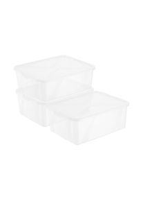 Rotho, Rotho Aufbewahrungsbox &raquo;ARCO 3 tlg.&laquo;, transparent, Polypropylen