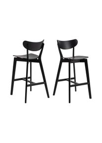 AC Design, AC Design Barhocker &raquo;Roxby, 2 St&uuml;ck&laquo;, schwarz, B/H/T: 45 cm x 105 cm x 49 cm