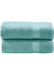 done., done. Badet&uuml;cher &raquo;Deluxe&laquo; 2-tlg., Uni Farben, Hotelqualit&auml;t aus hochwertigem Zwirnfrottier, deep sea, Zwirnfrottee, Obermaterial: 100% 