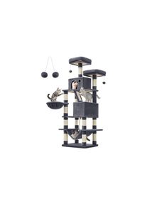 Feandrea, FEANDREA Kratzbaum &raquo;dunkelgrau 55 x 45 x 165 cm&laquo; 165 cm hoch, grau, B/H/T: 165 cm