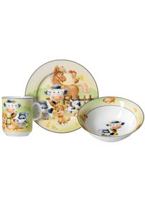 Ritzenhoff & Breker Ritzenhoff & Breker, Kindergeschirr-Set &raquo;Hoftiere&laquo; im Geschenkkarton, bunt, Porzellan, 3 Stk.