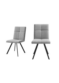 Home Affaire, Home Affaire Esszimmerstuhl &raquo;Mia Essstuhl, Wohnstuhl, Polsterstuhl, 4-Fussstuhl&laquo; (Set) 2 Stk.mit schwarz pulverbeschichteten 