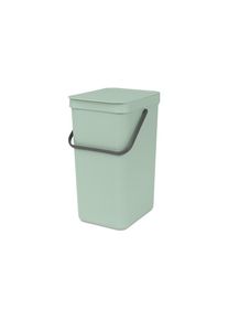 Brabantia, Biom&uuml;lleimer &raquo;Sort & Go&laquo; 1 Beh&auml;lter, hellgr&uuml;n, Kunststoff, B/H/T: 22 cm x 40,1 cm x 27,9 cm