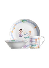 Leonardo, Leonardo Kindergeschirr-Set &raquo;Avventura 3tlg. Mee&laquo;, hellblau, wei&szlig;, 3 Stk., Kindergeschirr-Set