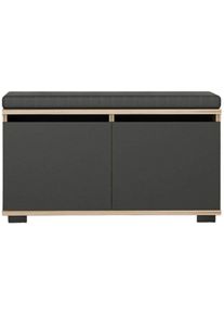 Woody Fashion, WOODY FASHION Schuhschrank &raquo;Drago&laquo;, schwarz, walnuss, B/H/T: 80 cm x 42 cm x 35 cm