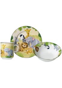 Ritzenhoff & Breker Ritzenhoff & Breker, Kindergeschirr-Set &raquo;Afrikatiere&laquo; in Geschenkverpackung, bunt, Porzellan, 3 Stk.