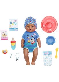 Baby Born, Babypuppe &raquo;Magic Boy, Dolls of Colour, 43 cm&laquo; mit lebensechten Funktionen, blau, Einheitsgr&ouml;&szlig;e, Babypuppe