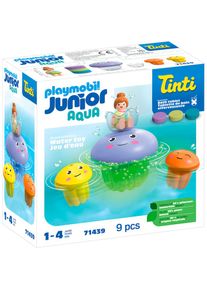 Playmobil, Konstruktions-Spielset &raquo;Bunte Quallenfamilie, inkl. 3 Tinti-Badetabletten (71439)&laquo; JUNIOR AQUA & Tinti; Made in Europe, bunt, Einheitsgr&ouml;&szlig;e