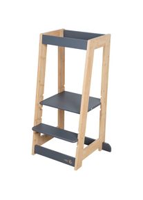 Roba, Roba Stehhilfe &raquo;Lernturm Bambus&laquo; () FSC - sch&uuml;tzt Wald, anthrazit, bambus, MDF, B/H/T: 54 cm x 88 cm x 43,5 cm