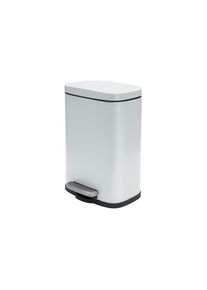 Spirella, Spirella M&uuml;lleimer &raquo;Weiss matt&laquo; 1 Beh&auml;lter, wei&szlig;, Stahl, B/H/T: 21,4 cm x 30 cm x 17,6 cm