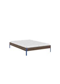 Karup Design, Bettgestell &raquo;CORE BED Bodenbett, Holzrahmen, Futonbett, Jugendbett, Holzbett&laquo; Massivholzbett mit Lattenrost, Kiefer massiv, Doppelbett 