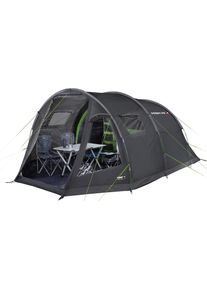 High Peak, Tunnelzelt &raquo;Torri 5.0&laquo; 5 Personen abgedunkeltes Innenzelt, dunkelgrau, gr&uuml;n, B/H/L: 320cm x 190cm x 455cm, Tunnelzelt